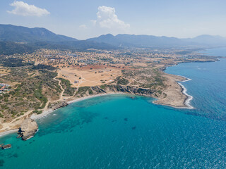 Obraz premium view of the sea from the top
