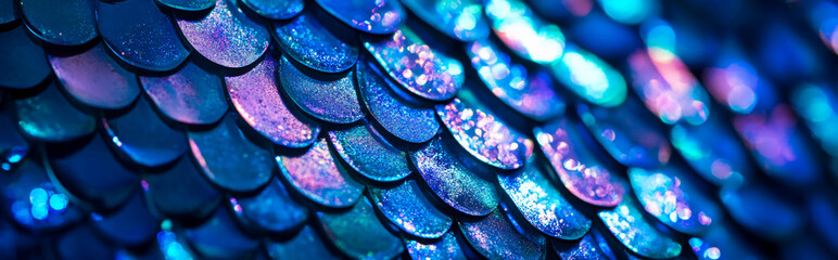 Blue, turquoise iridescent sequin texture