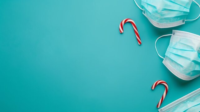Holiday celebration with festive masks, joyful party