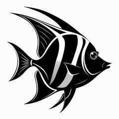 Angelfish Black silhouette