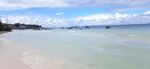 View of beautiful one and exotic tropical paradise at Tanjung Bira Beach Bulukumba South Sulawesi Indonesia
