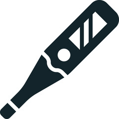 Digital medical thermometer measuring temperature icon