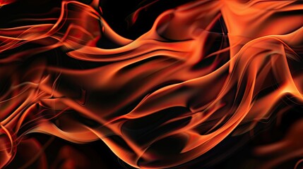 Obraz premium Blazing flames of fire on full screen. A natural disaster. Illustration for cover, card, postcard, interior design, banner, poster, brochure or presentation.