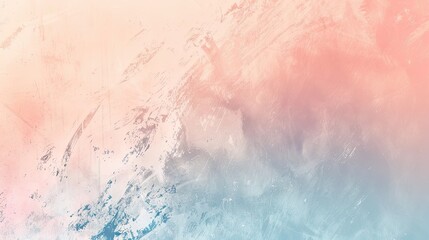 Fototapeta premium Serene Pastel Blue and Peach Gradient Background with Soft Textured Layering