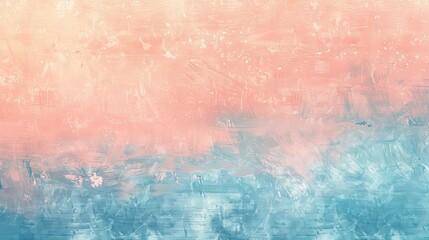 Obraz premium Serene Pastel Ombre Background with Gentle Blue and Peach Gradient Texture