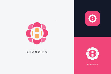 H Letter Trademark Brand Logo