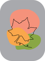 Modern vector illustration,Botanical wall art vector, Abstract modern botanical boho poster, boho lineart illustration