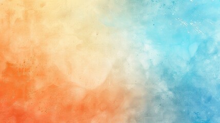 Serene Gradient: Soft Pastel Blue and Orange Blend with Smooth Texture for Design Backgrounds