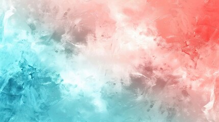 Fototapeta premium Serene Pastel Blue and Coral Gradient with Soft Transitions