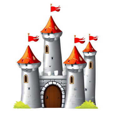 recommend clip art: clipart isolated of old castle illustration