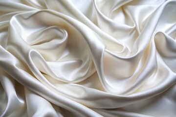 Obraz premium Smooth Blurred white Silk Fabric Background
