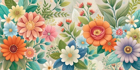 Obraz premium Flowers background