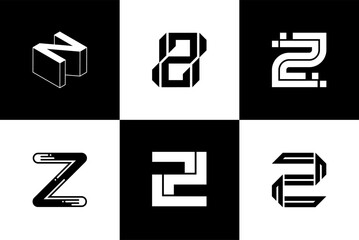 Letter Z modern font and typography design vector illustration, high quality and standard. Can be used in many types of design work.