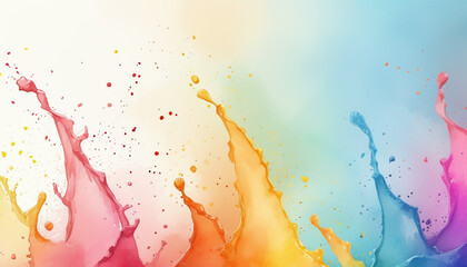 Fototapeta premium Abstract wallpaper background, splashes of oil paint in soft colors