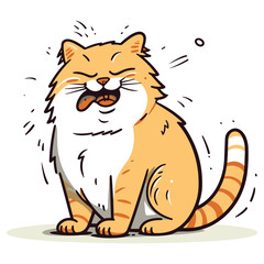 Illustration of a cute cat