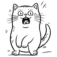 Illustration of a cute cat