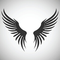 wings vector flat illustration