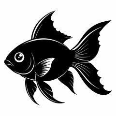 Goldfish Black silhouette