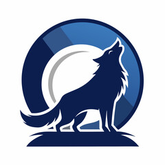  Howling Wolf Logo Design