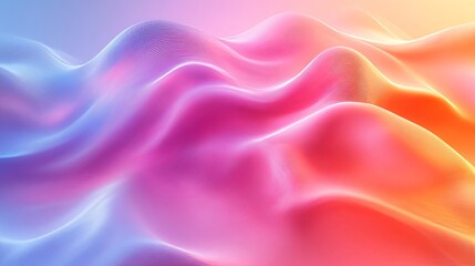 Fototapeta premium Wave Pattern with Rhythm and Movement - Colorful Expressive Motion Background
