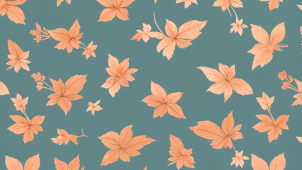 Seamless vintage floral wallpaper: abstract background with beautiful flower motifs, textured patterns, and nature-inspired design for spring and summer decor