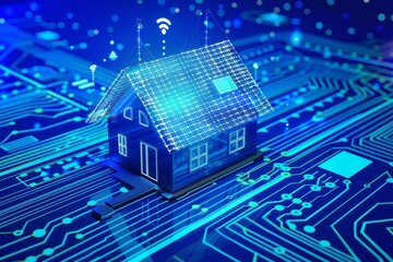 Smart home automation, AI generated