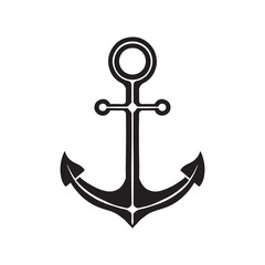 Anchor logo icon vector