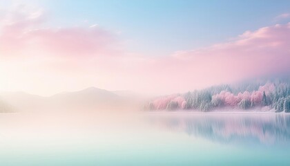Fototapeta premium pastel gradient nature landscape background