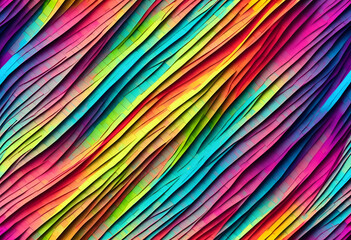 A vibrant, colorful abstract pattern. The design features smooth curves and a dynamic flow of colors, creates a sense of depth and movement, ideal for backgrounds or artistic projects.