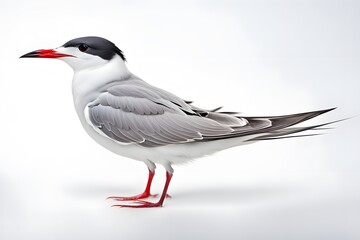 Antarctic tern bird on white background, Ai Generated