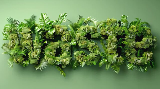 Zero waste concept. The word waste on green nature grass background. An ecological metaphor for ecological waste management.