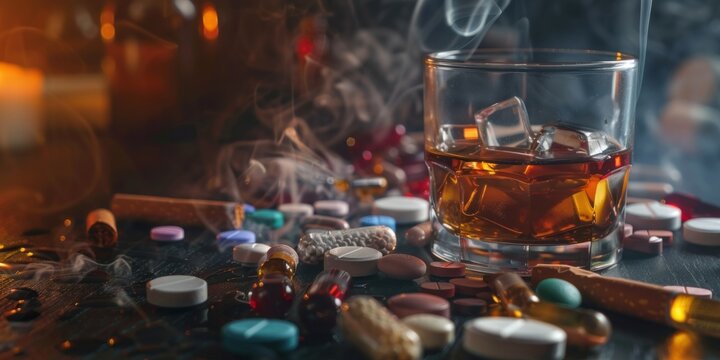 Narcotic substances include alcohol, cigarettes, and drugs, various vices, narcotic drugs, and intoxicating drinks.