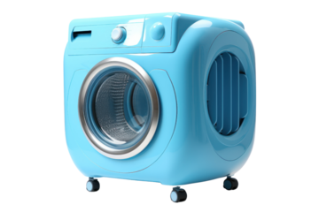portable washing machine that is perfect for dorms and apartments, isolated on a white background