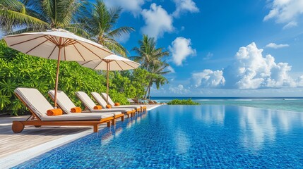 Plakat beautiful blue sea view