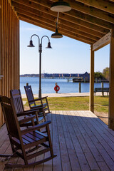 Manteo on Roanoke Island in Outer Banks, North Carolina, USA