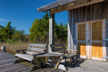 Manteo on Roanoke Island in Outer Banks, North Carolina, USA