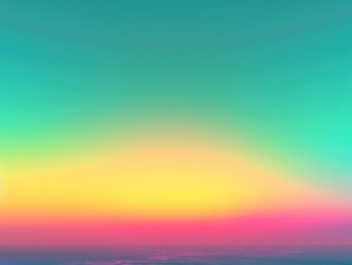 Fototapeta premium A breathtaking gradient sunset showcasing vibrant colors blending beautifully in the sky, perfect for tranquil and artistic themes.