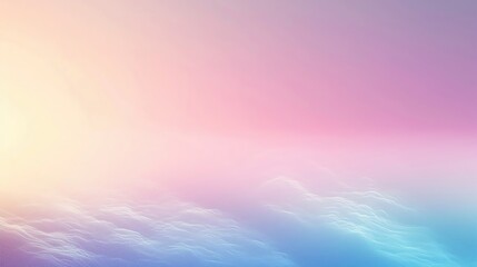 Fototapeta premium A serene gradient background featuring soft pastel colors, blending beautifully to create a calming atmosphere for various uses.