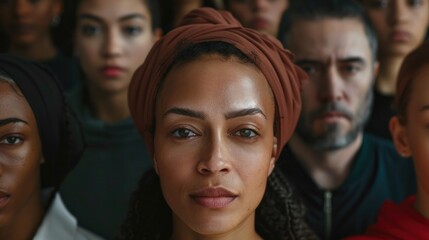 Group of people with diverse nationalities It represents unity and equality in modern society. equality equality