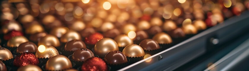 Closeup of a machine printing Christmas labels for packages, showcasing advanced printing technology 8K , high-resolution, ultra HD,up32K HD