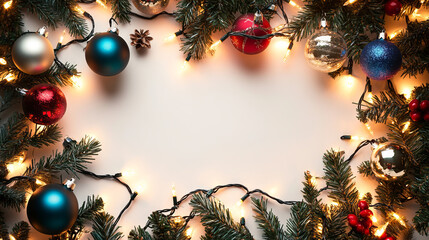 Christmas lights background graphic