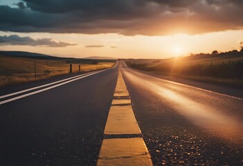 countryside sunset road message asphalt line finish floor end race caption travel sunlight track dream success roadway nobody sun transport trip