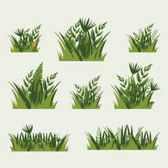 illustration grass decoration and ornament background