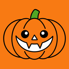 halloween pumpkin head