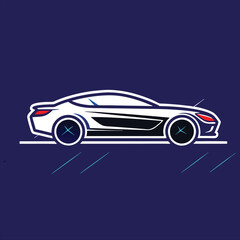 Car for logo and template vector