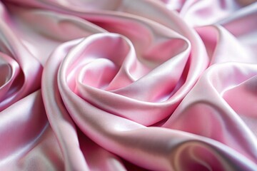 Obraz premium Smooth Blurred light pink Silk Fabric Background