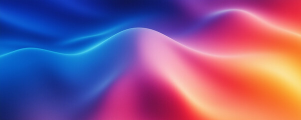 Obraz premium wavy abstract background with dark blue teal orange red pink and black colot with grainy texture. vibrant color retro style wallpaper