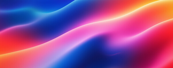 Obraz premium wavy abstract background with dark blue teal orange red pink and black colot with grainy texture. vibrant color retro style wallpaper