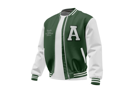 Bomber Jacket with T-Shirt Mockup