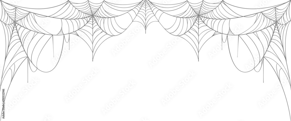 Poster cobweb frame vector eps
